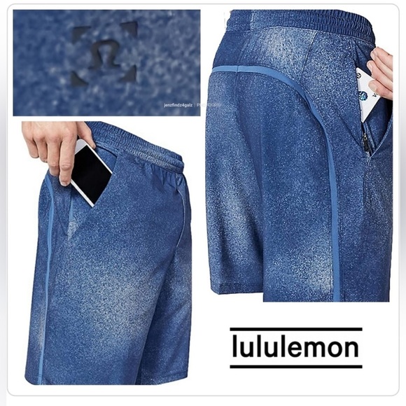 Lululemon Pace Breaker Ocean Spray Blue Shorts H. - Picture 8 of 16